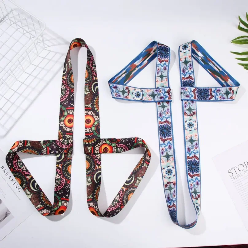 

Multicolor Yoga Mat Strap Belts Elastic Adjustable Yoga Belt Exercise Stretch Carry Straps Sport Sling Shoulder Sports Supply