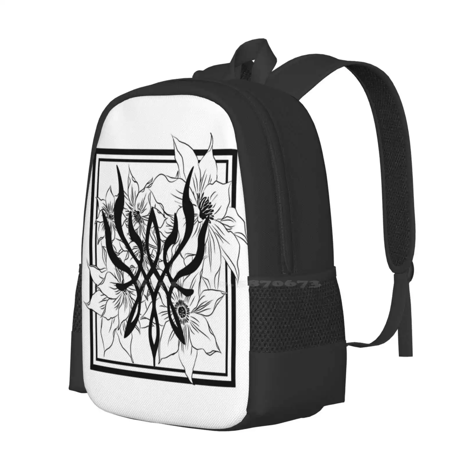 Crest Of Flames Byleth Hot Sale Schoolbag Backpack Fashion Bags Crest Of Flames Fire Emblem Three Houses Edelgard Blue Lions