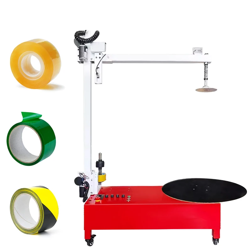 Tape Film Fully Automatic Wrapping Machine Electric Carton Luggage Portable Packaging Machine With 40/60Cm Turntable