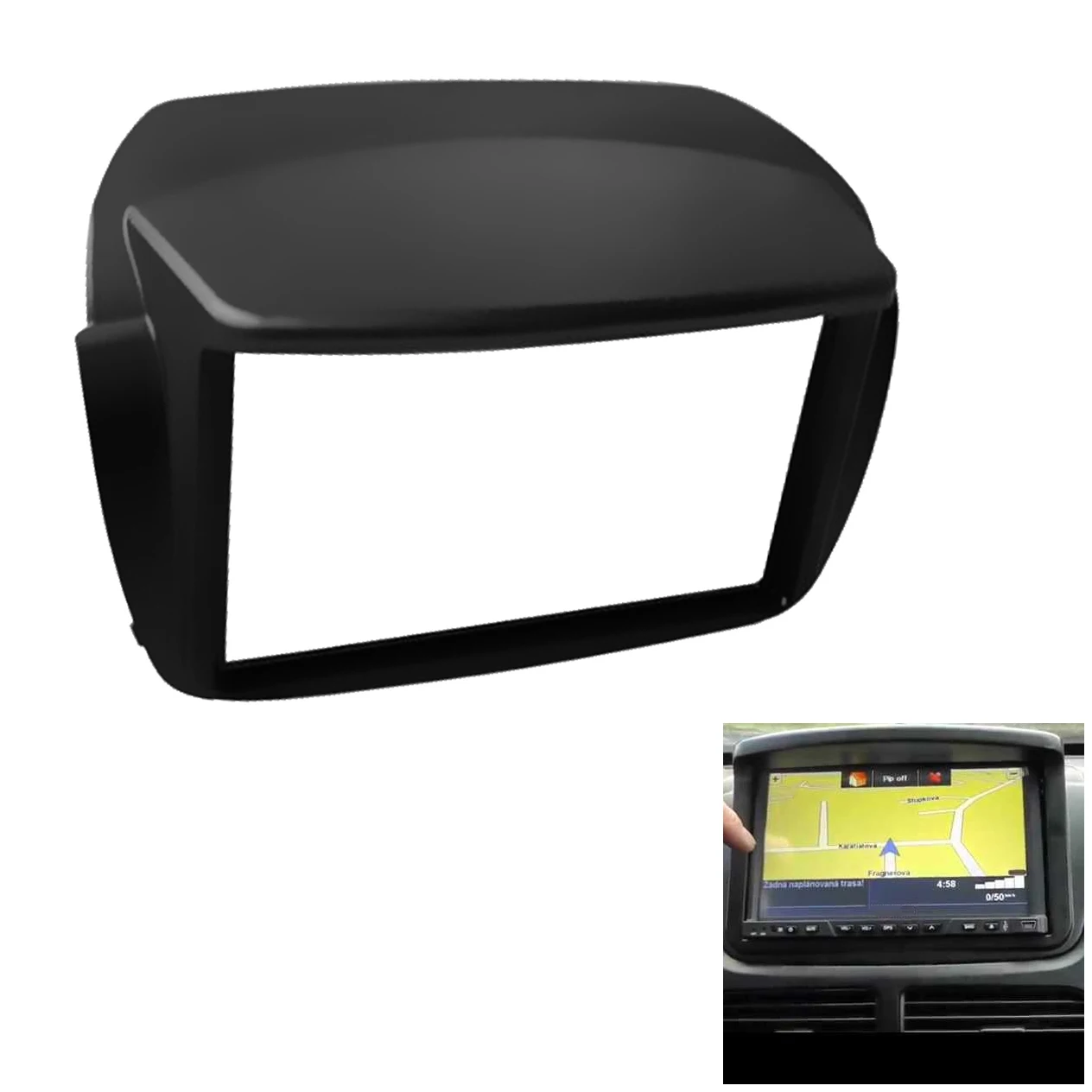 Car Radio Fascia for Fiat Doblo Opel Combo Tour DVD Stereo Frame Plate Adapter Mounting Dash Installation Bezel Trim Kit