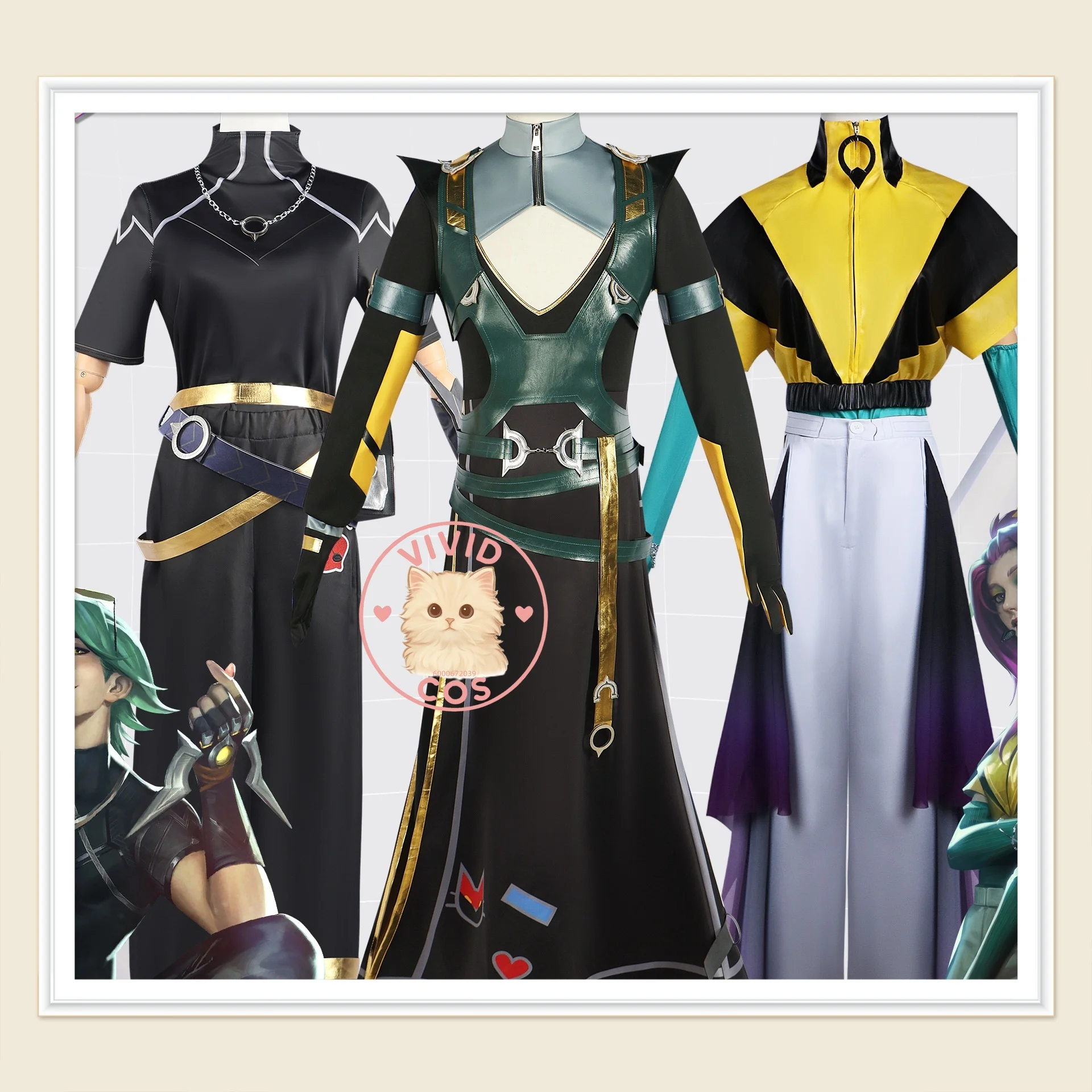 

League of Legends: Arcane Heartsteel Lillia Ezreal Yone Cosplay Costume Full Game Outfit Collection Anime-style Clothing Set