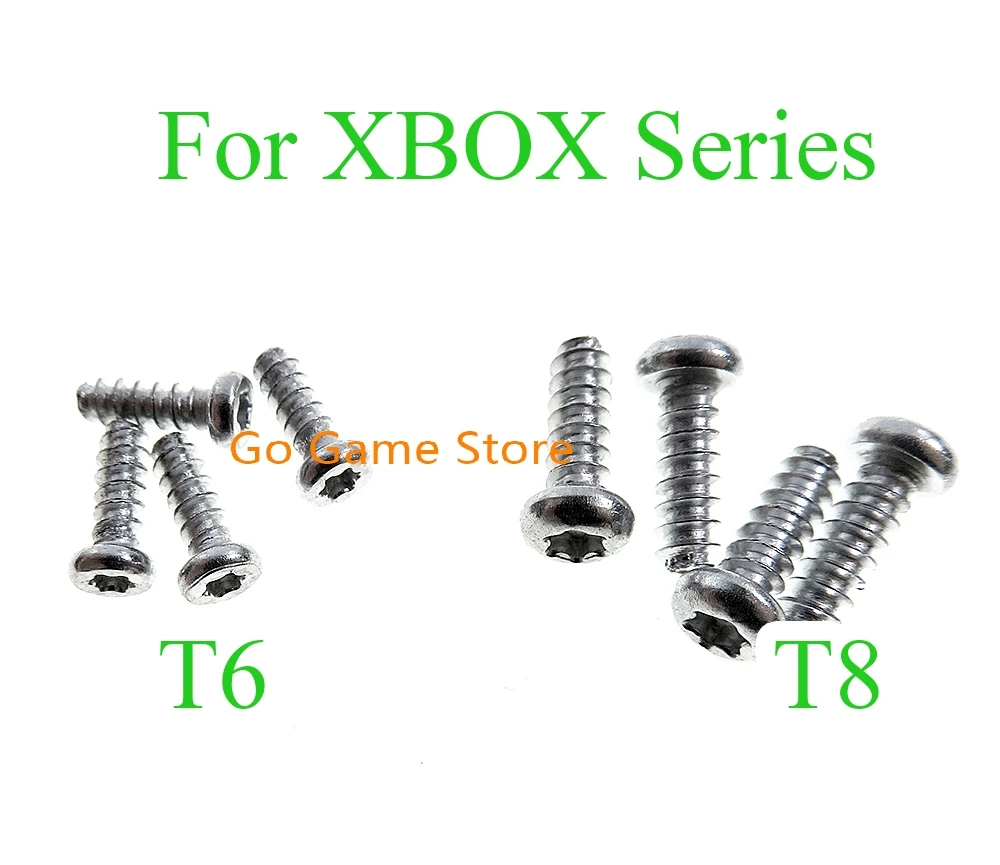 50pcs For XBOX Series s x Controllers handle screw Silver For XBOX Series T8 T6 Screws (Torx) Security Replacement Screws Set