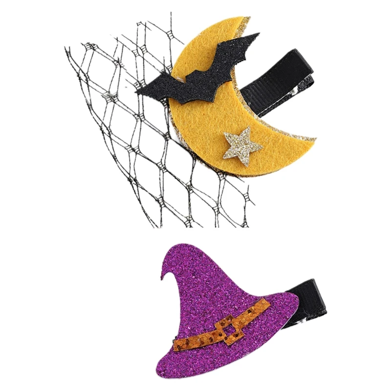 Pince à cheveux frange fantôme Halloween Barrettes à cheveux pour créatif pour chat citrouille pinces à cheveux Barrettes