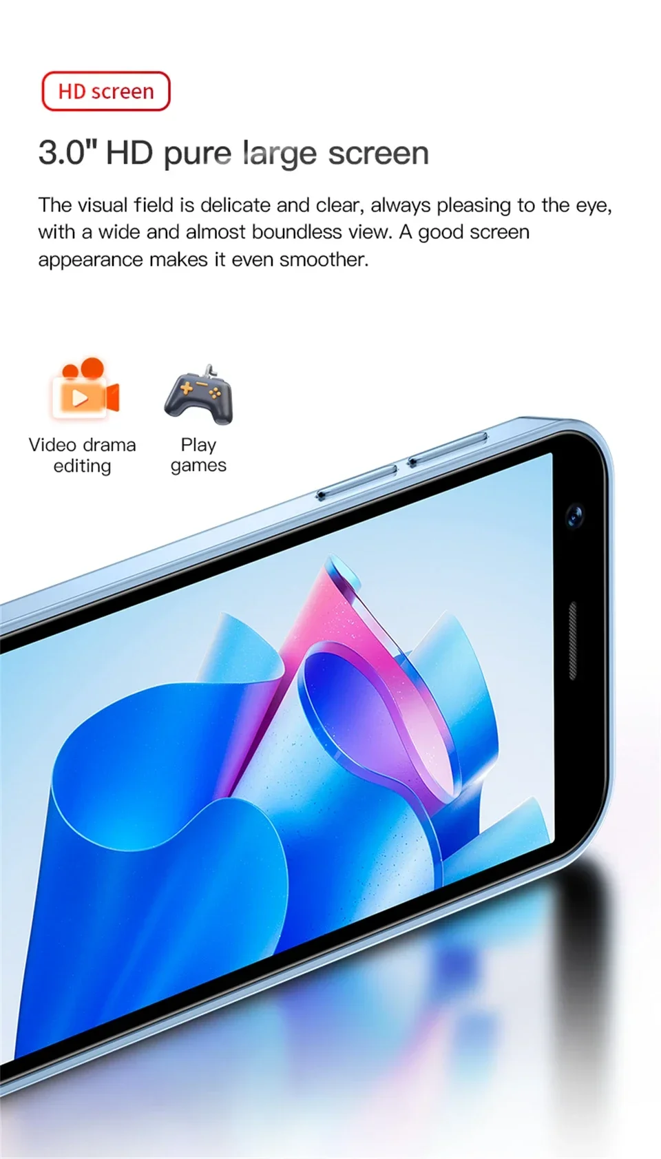 SOYES XS16 4G Mini Smartphone 3.0 Inch Display Android 10.0 2000mAh Small Mobile Phone