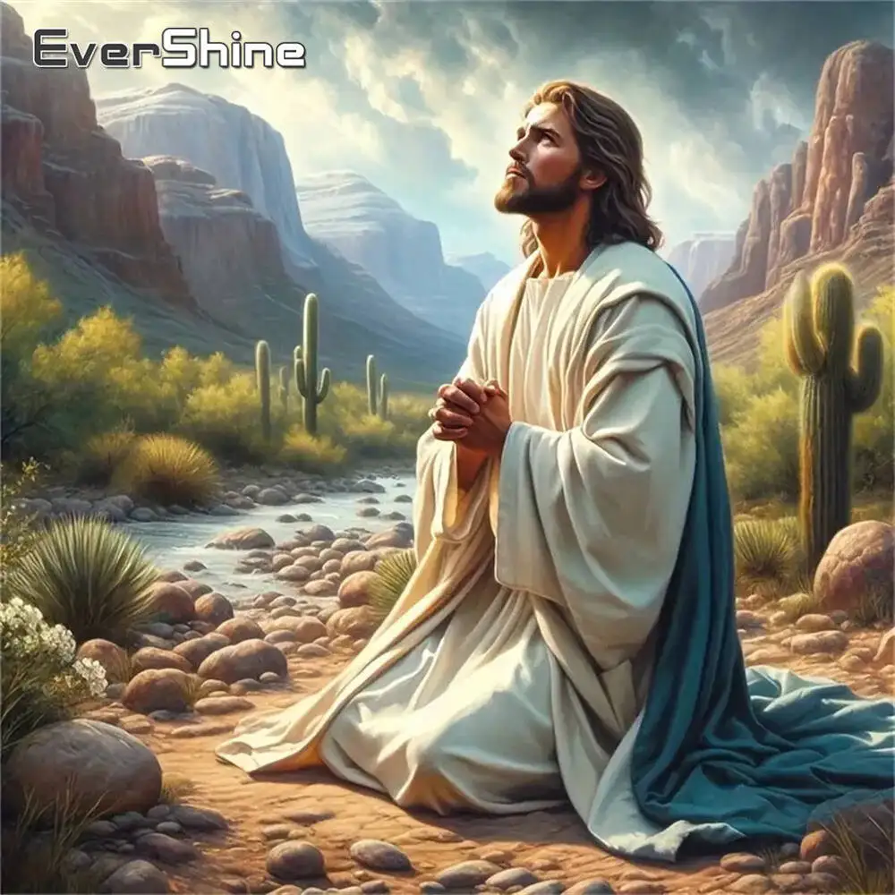 Evershine New Arrival Diamond Mosaic Religion Jesus DIY Painting Portrait Man Acrylic Craft Supplies Embroidery Unique Gift