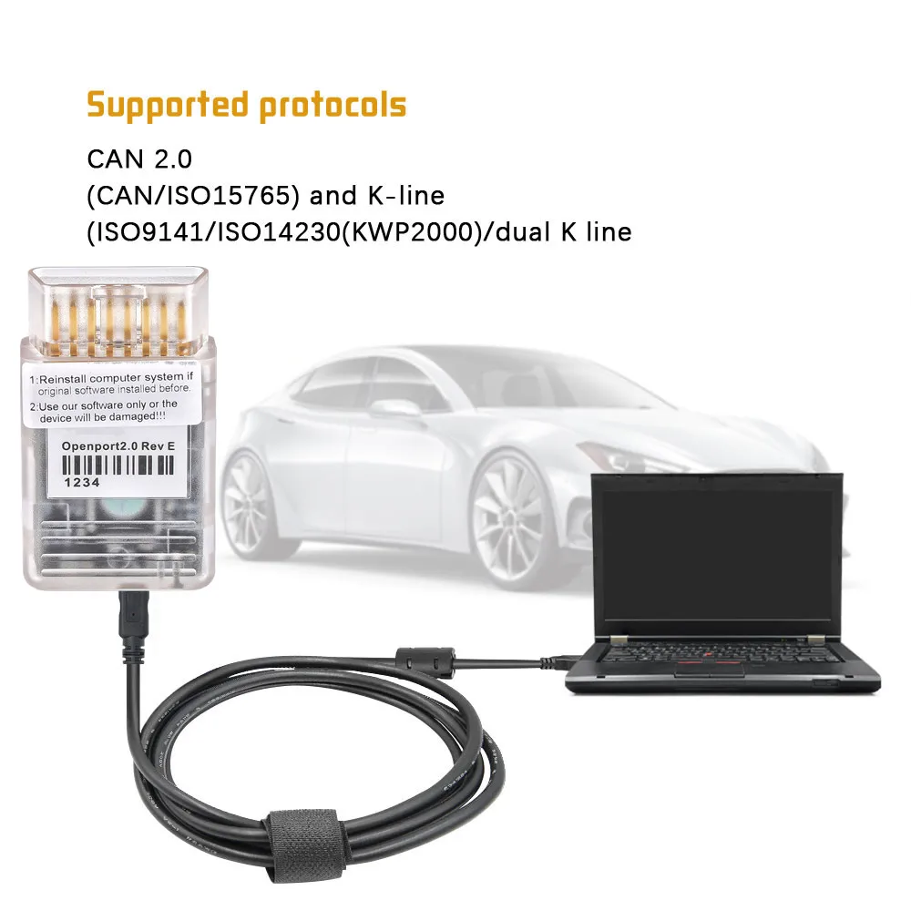 Tactrix Inc. OpenPort 2.0 ECUFLASH Auto ECU Chip Tuning Tool J2534 Works Techstram/JLR PRO For Toyota/Landrover/Jaguar/Mercedes