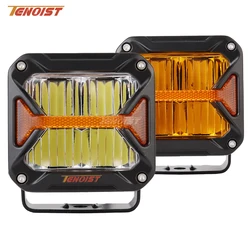 3.2 Inch Super Bright With DRL LED Flood Work Driving Head Light For Motorcycle Offroad Truck BUS ATV UTV 12-80V DC