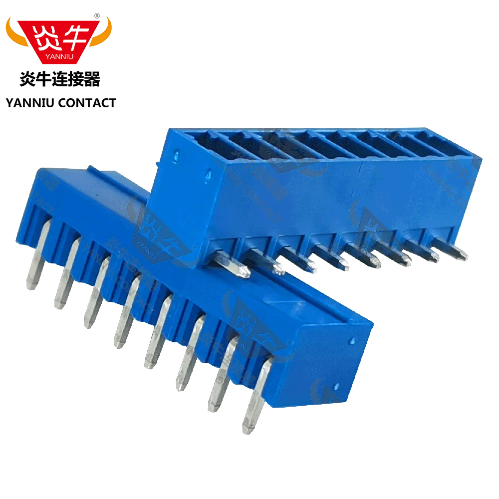 50Pcs KF2EDGR Blue 3.81 2P ~ 12P PCB PLUG-IN TEMINAL BLOCKS 15EDGRC 3.81mm 2PIN ~ 12PIN MC 1,5/ 2-G-3,81  Blue YANNIU