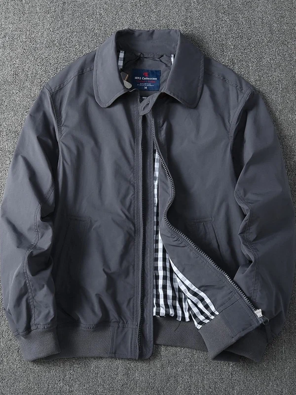 

Мужская повседневная куртка 2025: Новинка осени, японский ретро-стиль, модный бренд, универсальная рабочая куртка с отложным воротником, полиэстер