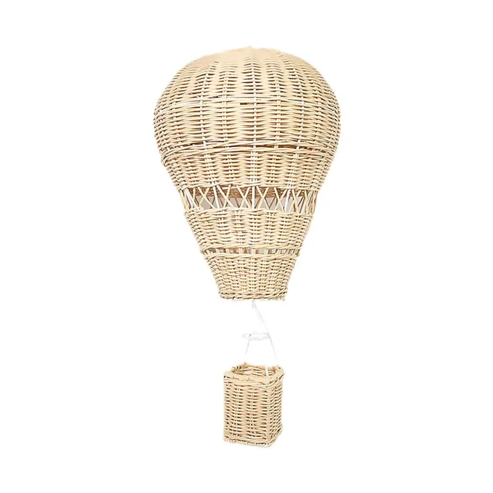 Creative Rattan Woven Hot Air Balloon Hanging Decorations For Baby Room Kindergarten Handmade Craft Wall Decorative Ornament New