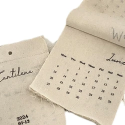 Contemporary 2024 2025 Fabric Wall Calendar Efficient Planner Deadline Planners Suitable for Count down Activities