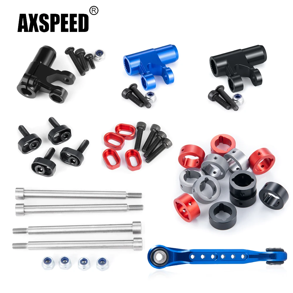 AXSPEED Diff Drive Sleeve Steering Linkage Servo Arm Washers for Traxxas X-Maxx 1/5 RC Car Monster Truck Upgrade Parts