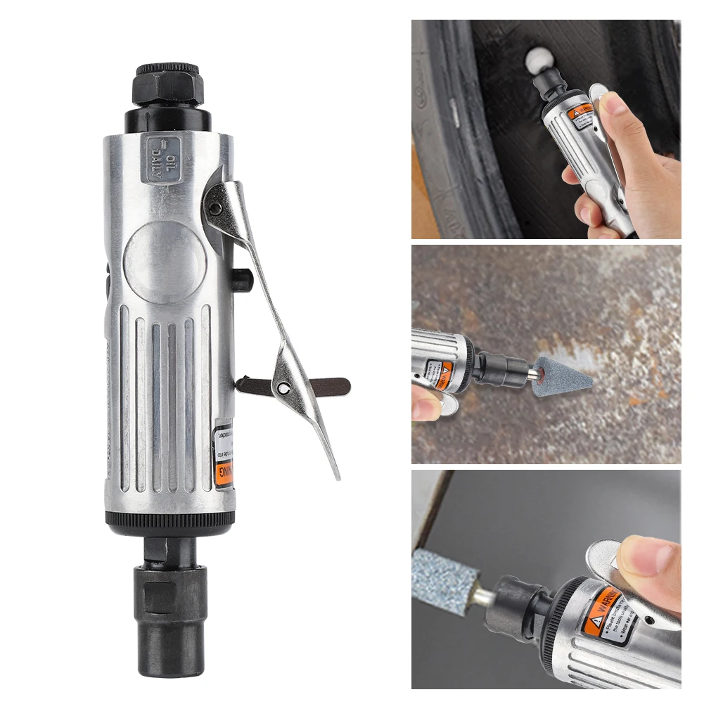 Air Die Grinder Kit Air Die Grinder Pneumatic Grinding Tool Air Grinder Polishing Engraving Kit 1/4