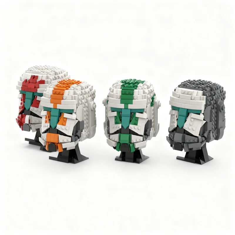 2465pcs MOC Delta Squad Bundle Helmet Collection Model Building Blocks Construction Brick Idea Education Christmas Gifts Toy