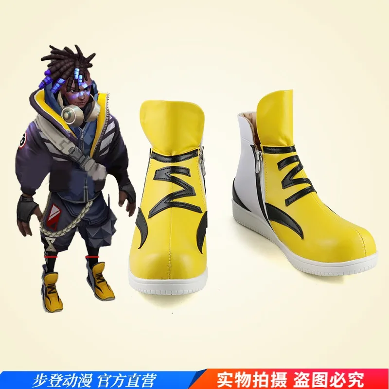 

Game LOL True Damage Ekko Cosplay Shoes Halloween Carnival Boots Cosplay Prop Custom Made women men