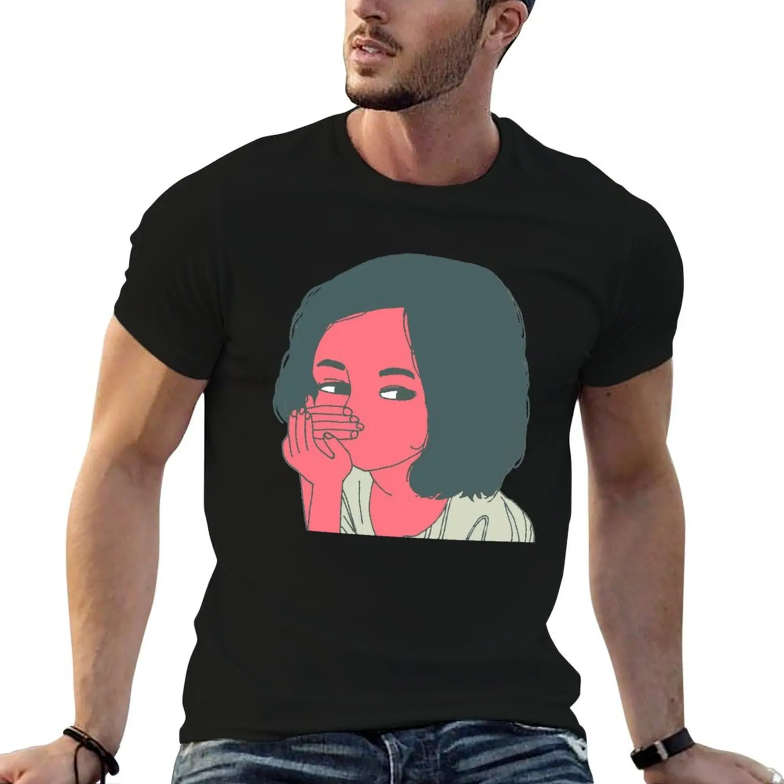 Camiseta Monique, camiseta lisa para hombre, camisetas para hombre con estampados, camiseta