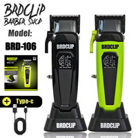 2025 New Professional BRDCLIP BRD106 Hair Clipper 7500RPM 5 Speed Control Hair Salon Trimmer DLC Blade with Charging Base Barber