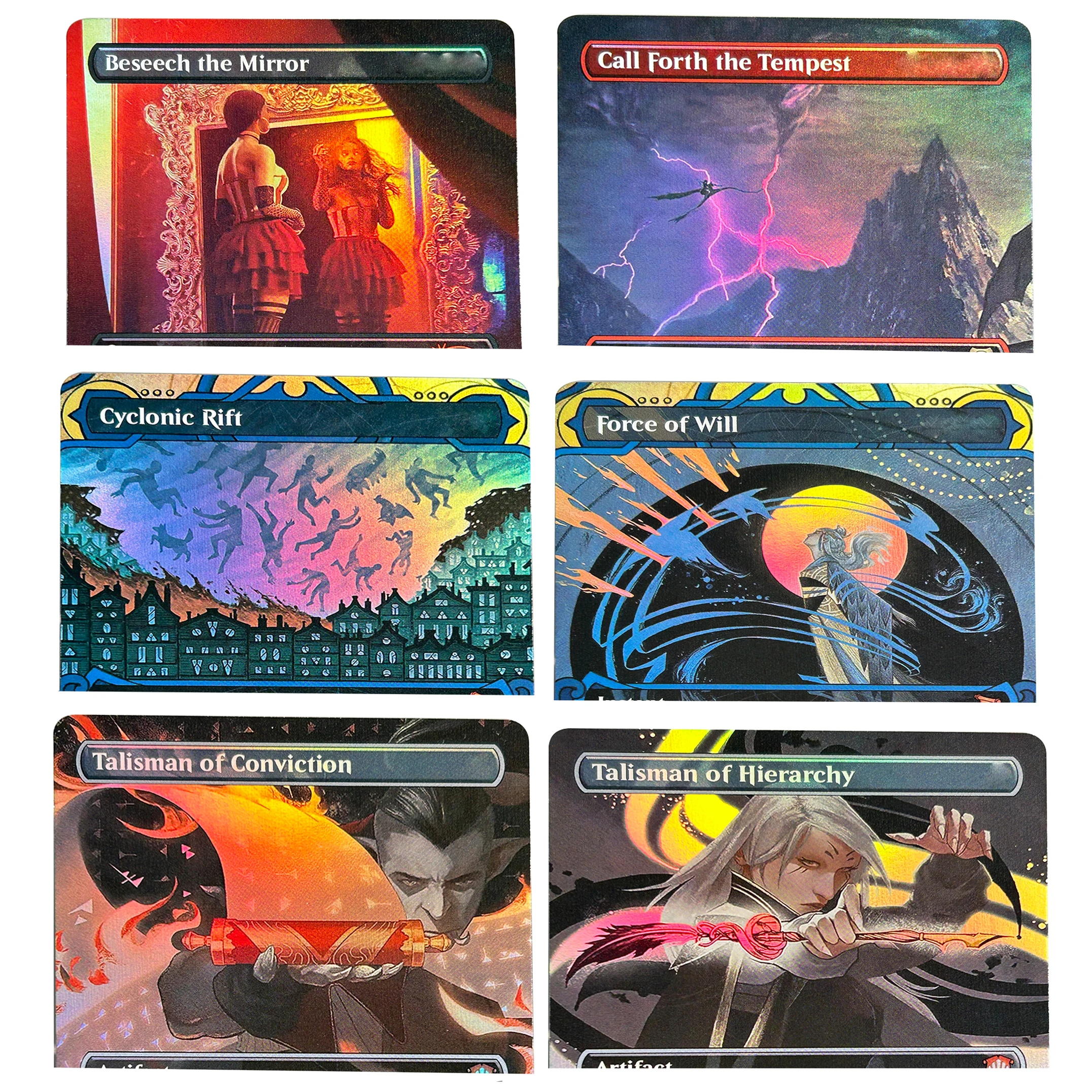 Cartas TCG de Beseech the Mirror SLD Force of Will SOA Jeska's Will EN Ocelot Pride SCH Talisman of Creativity SOC Foil para Juego de Mesa