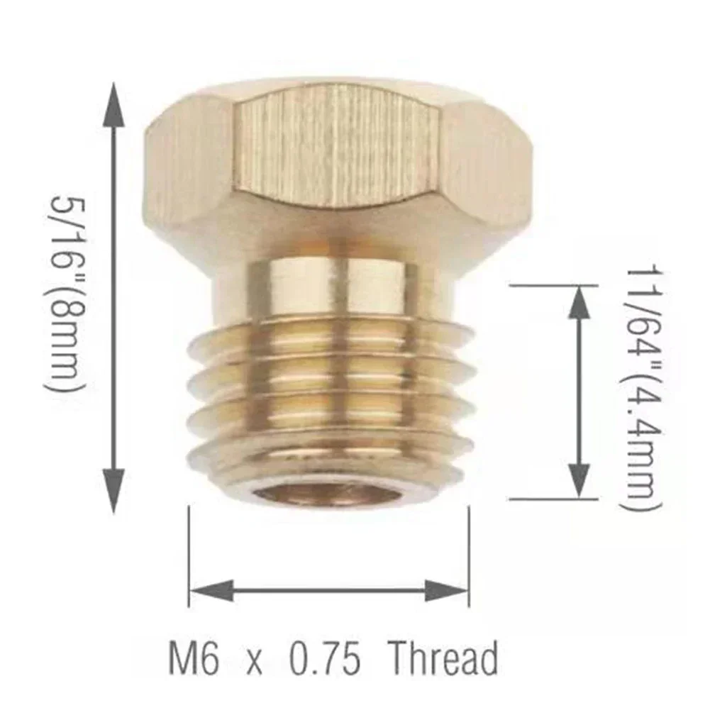 Gas Stove Nozzle Nozzle Yellow 0.5/0.7/0.7/0.87/1.02 5 Pcs For Commercial Gas Stoves Metal Replacement High Quality