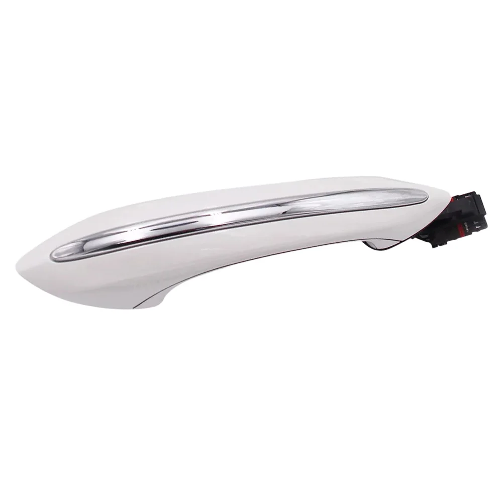 White Car Front Right Exterior Door Handle with LED Fit for BMW 5 Series F01 F04 F06 F07 F10 F11 F12 F13 51217231932