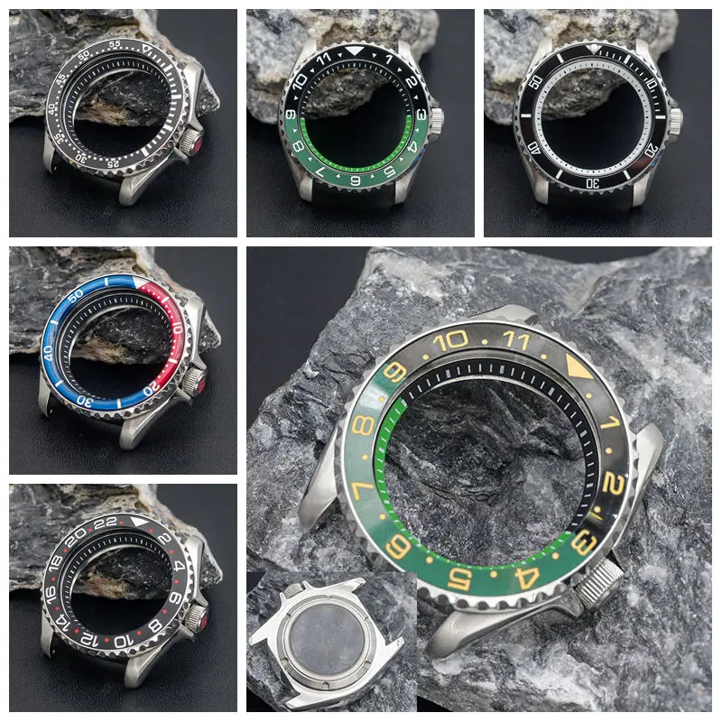 

SKX007 Men's Watch Case Fit NH36 NH35 NH34 Automatic Movement 316L Stainless Steel Sapphire Glass 200M Waterproof Case