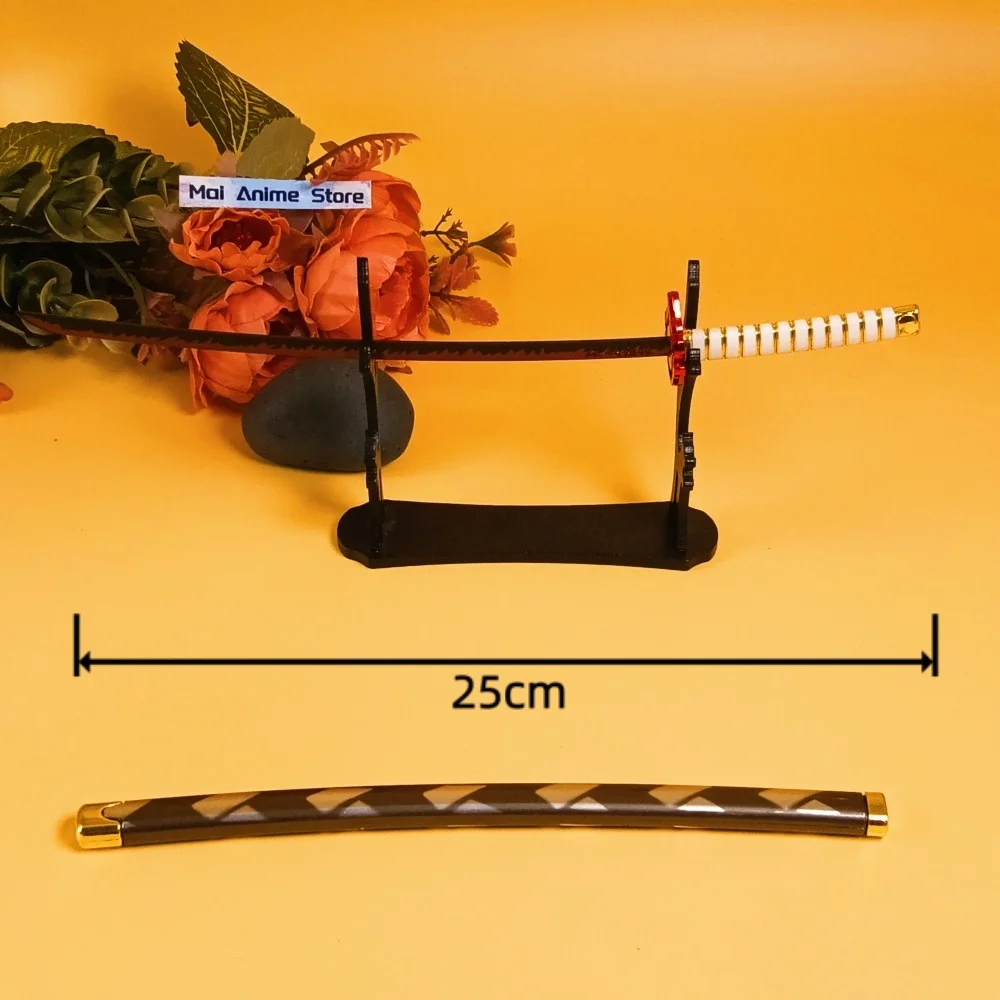 9.8in demon slayer katana ninja espada ninja faca original samurai sabre anime rengoku tamanho real japonês katana espada brinquedo presente