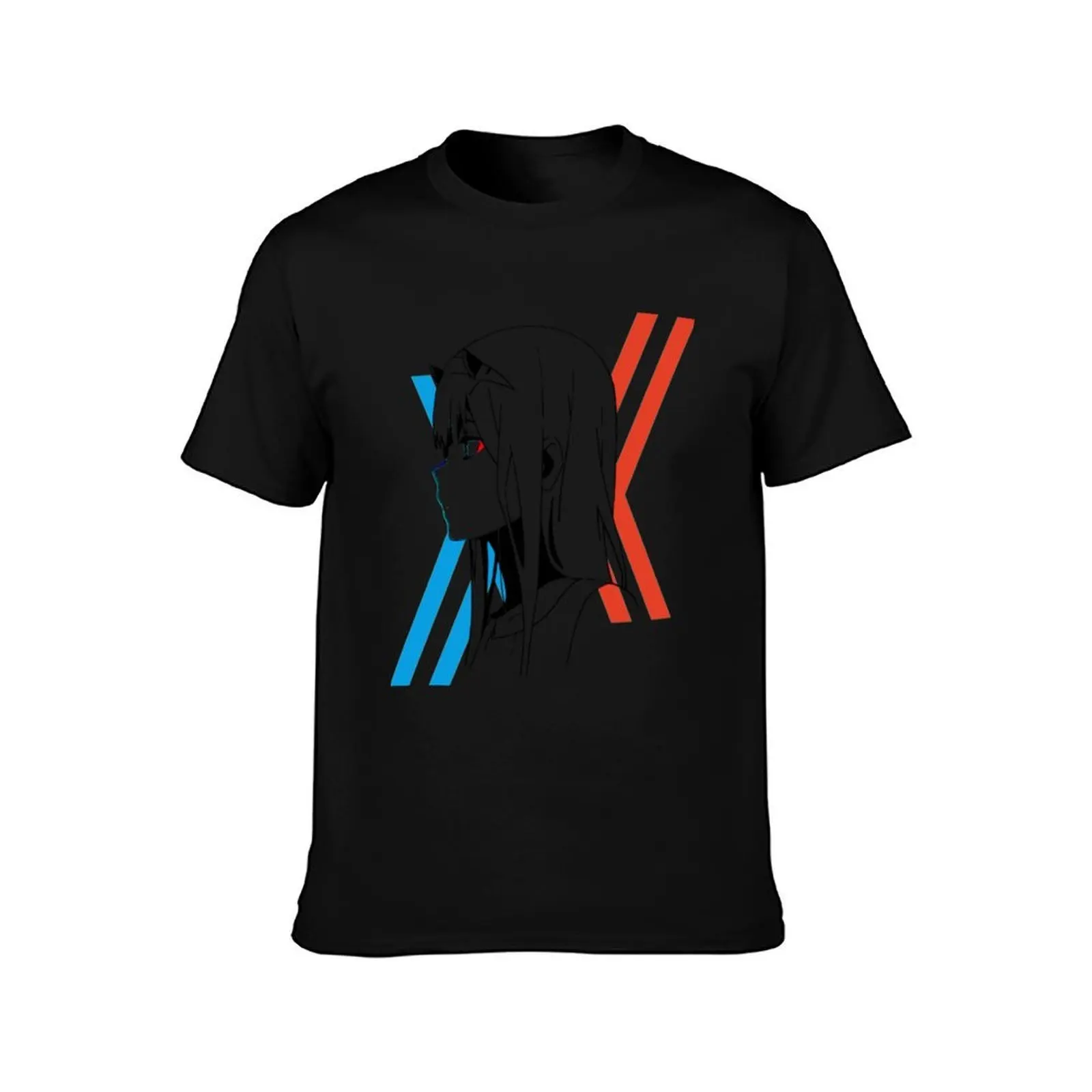 Darling In The Franxx Zero Two T-Shirt Basic Breathable Solid Color T-Shirt