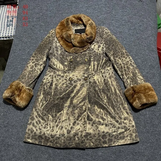 Cappotto in pelle Faion vintage misto Sle eepskin Jaet con cerniera di media lunghezza ex Long Sve Streetwear