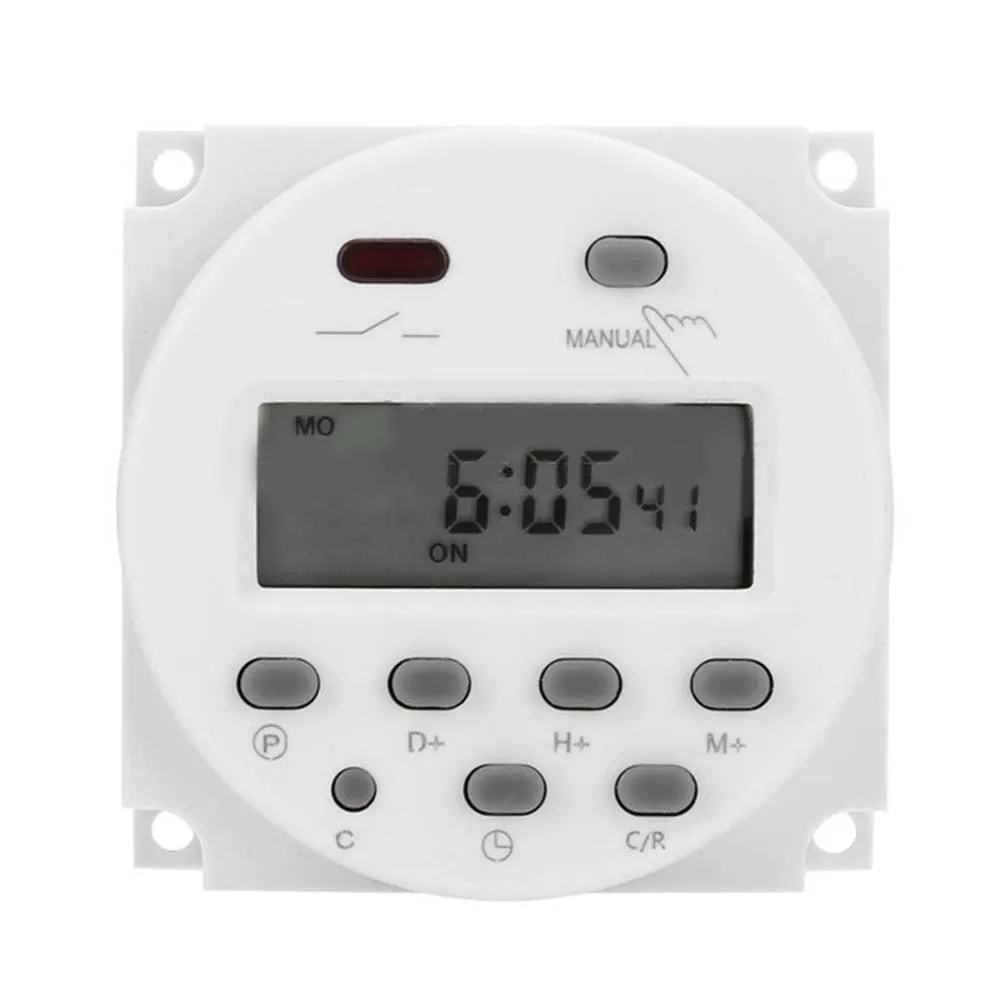 

AC 210 240V Digital Timer Switch with Clear LCD Display for Daily and Weekly Automation Compact and Efficient Design