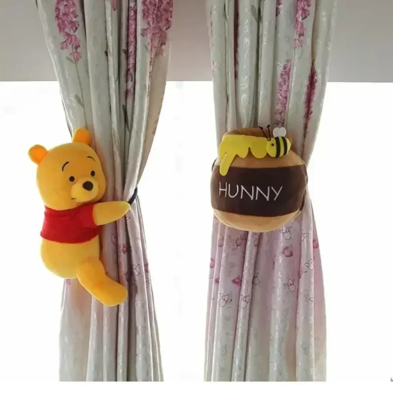 Disney Winnie The Pooh/honey Pot Curtain Tie Decorative Doll Cute Cartoon Animal Room Office Curtain Cute Gifts