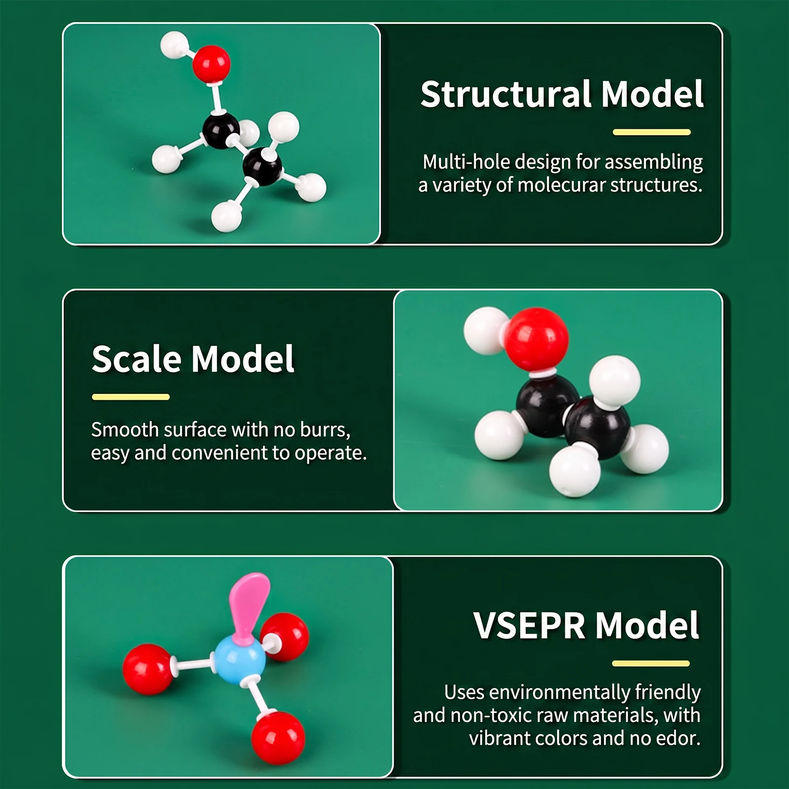 Chemistry Molecular Model Kit Visualize Structure & Effortless Assembly Organic Molecular Set for Lessons in Chemistry view 5