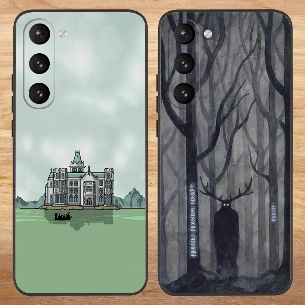 Game Rusty Lake Phone Case For Samsung S23,23,22,30,21,10,9,Note20 Ultra,Lite,Ultra,5G,Plus,FE,Black Soft Case