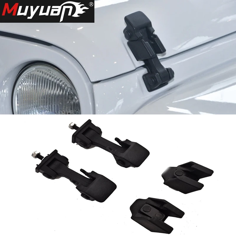 

Car Lock Engine Hood Latch Catch Cover for Jeep Wrangler JK 2007-17 Exterior Bonnet Lock Covers Accessories