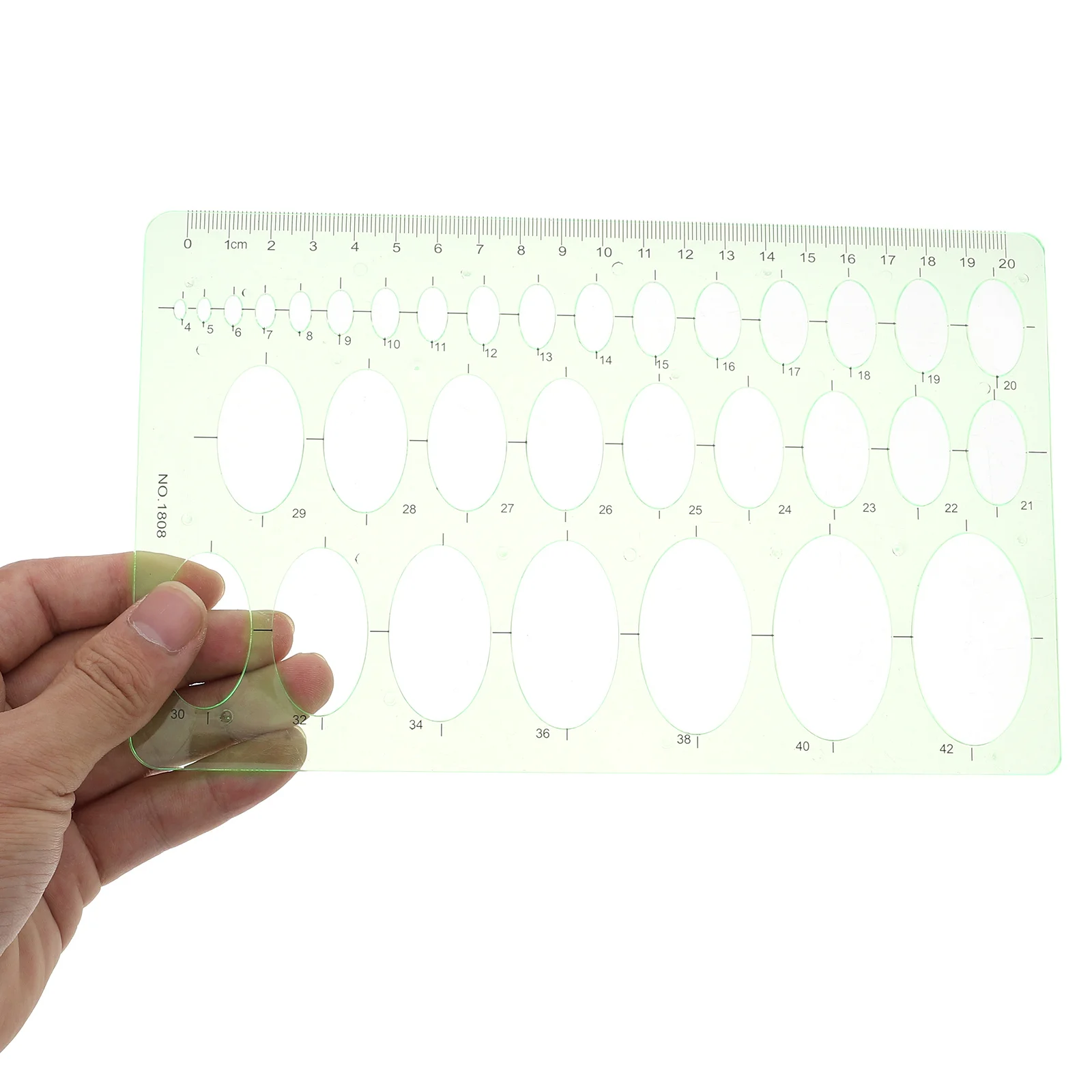 4Pcs Geometric Circle Oval Plastic Stencils Templates for Drafting Drawing Journaling Art Supplies Template Measuring Ruler