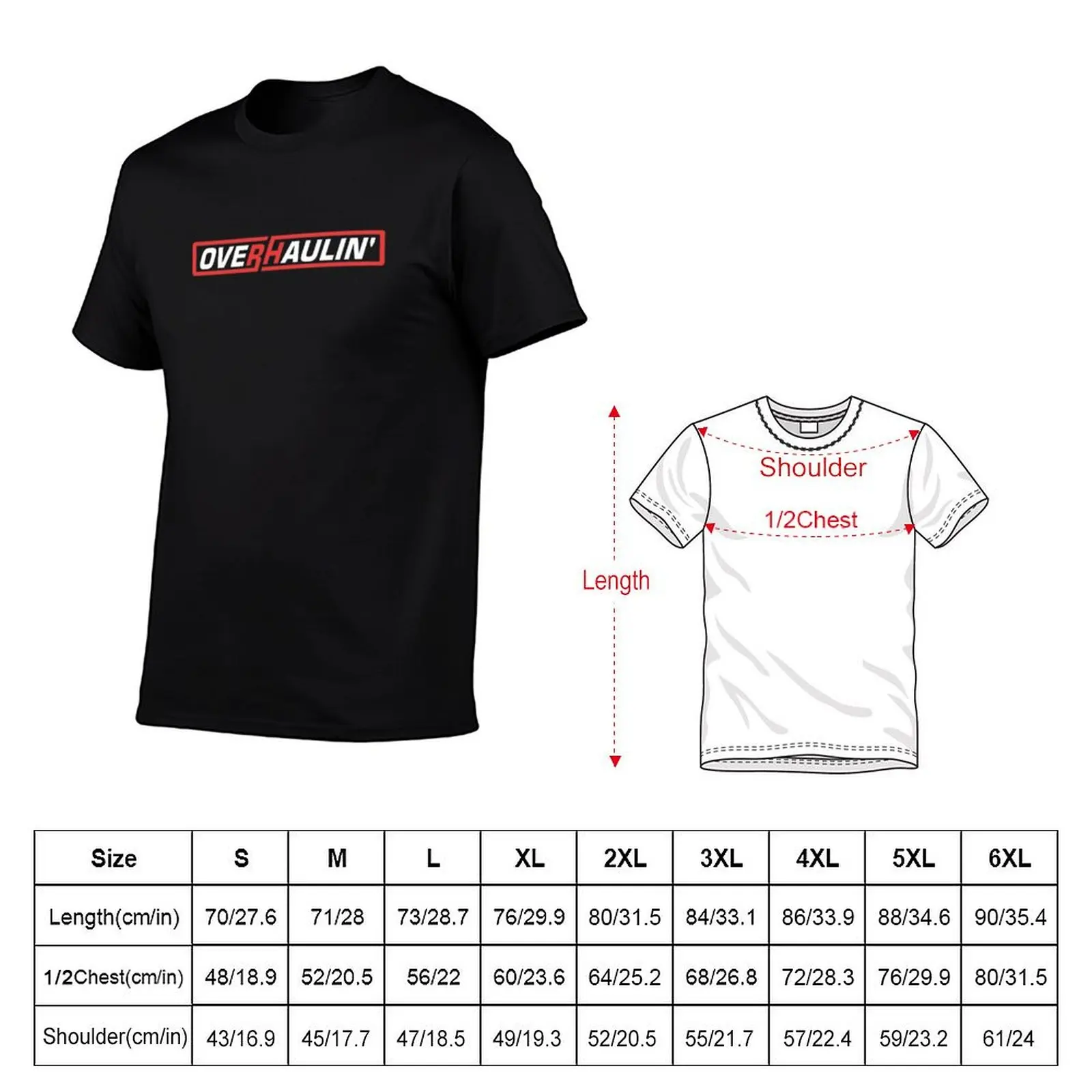 BEST SELLER - Overhaulin Merchandise T-Shirt man t shirt cotton t shirts for man pack white cotton tshirt 100% T-shirt