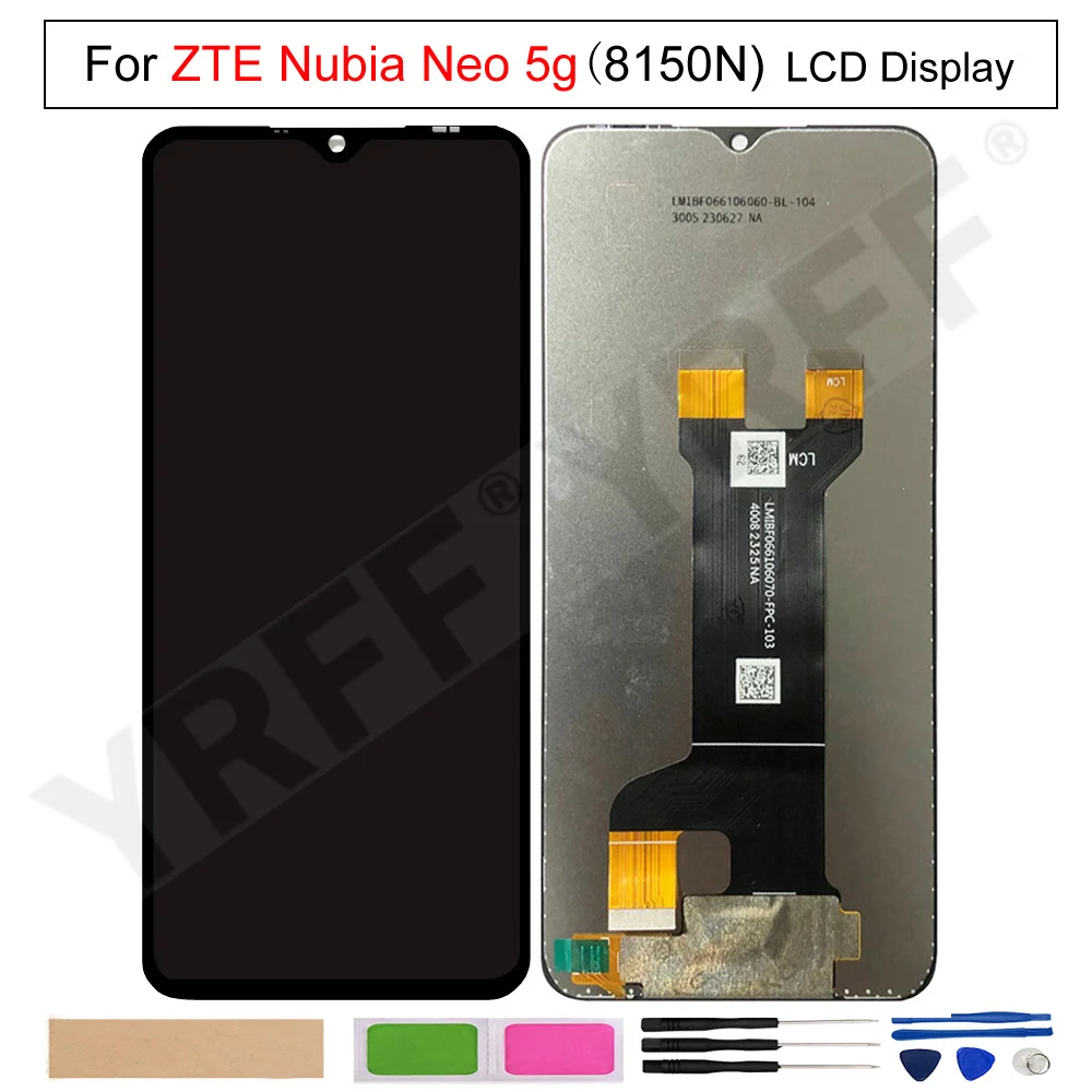 

Для ZTE Nubia Neo 5g 8150N ЖК-дисплей, запасная часть дигитайзера сенсорного экрана телефона в сборе