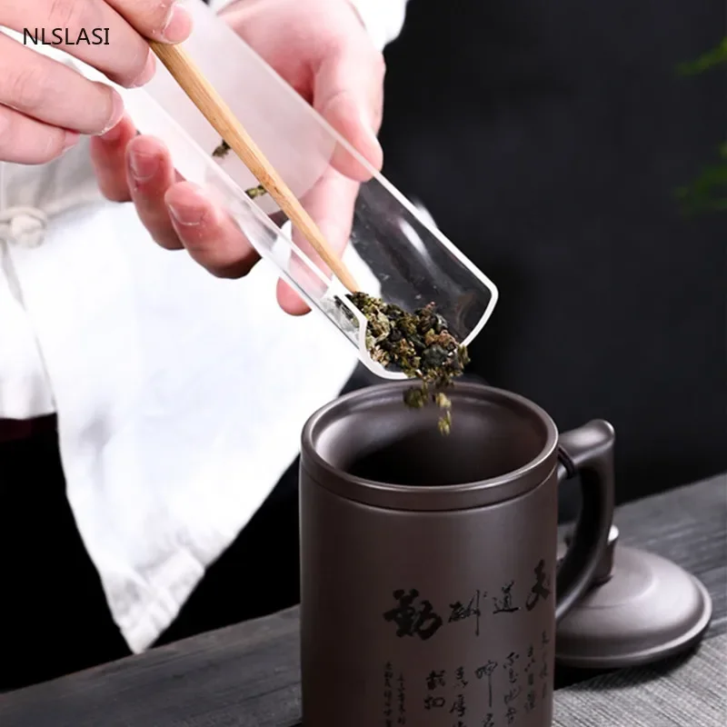 Yixing Purple Clay Filter liner teacup handmade Tea Set Convenient travel Tea Cups Chinese Tea Ceremony Office Drinkware