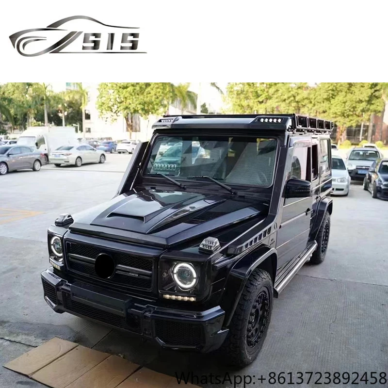 

G-Class W463 G500 G550 G63 Roof Spoilers Rear Lips for 1990-2018 Year W463 Plastic Material Front Wing Boot Lip Spoiler Car Auto