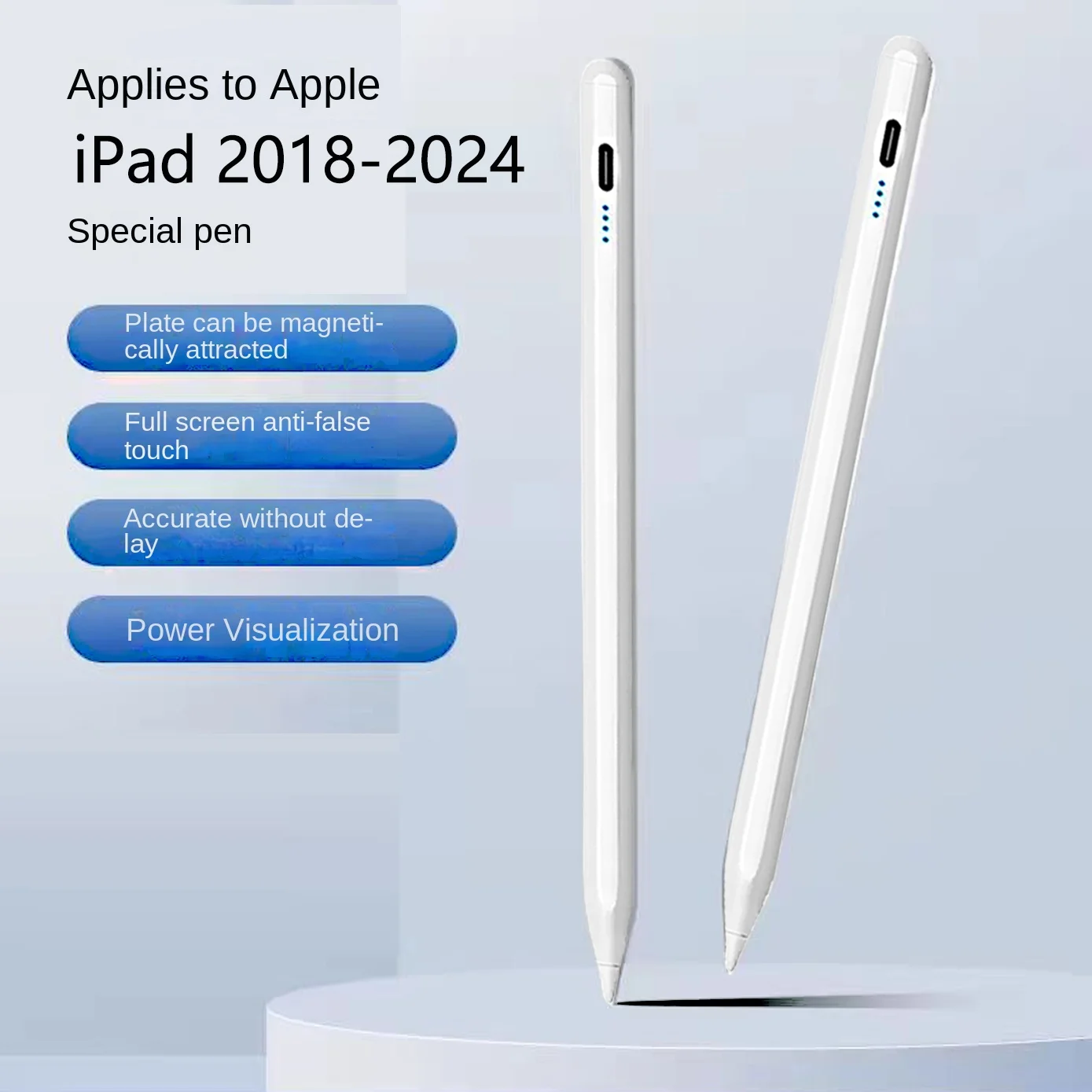 Per Apple Pencil 2 2018-2023 penna stilo iPad Pro 11 12.9 Air 4/5 7/8/9/10th mini 5 6, per iPad Pencil con inclinazione di rifiuto del palmo