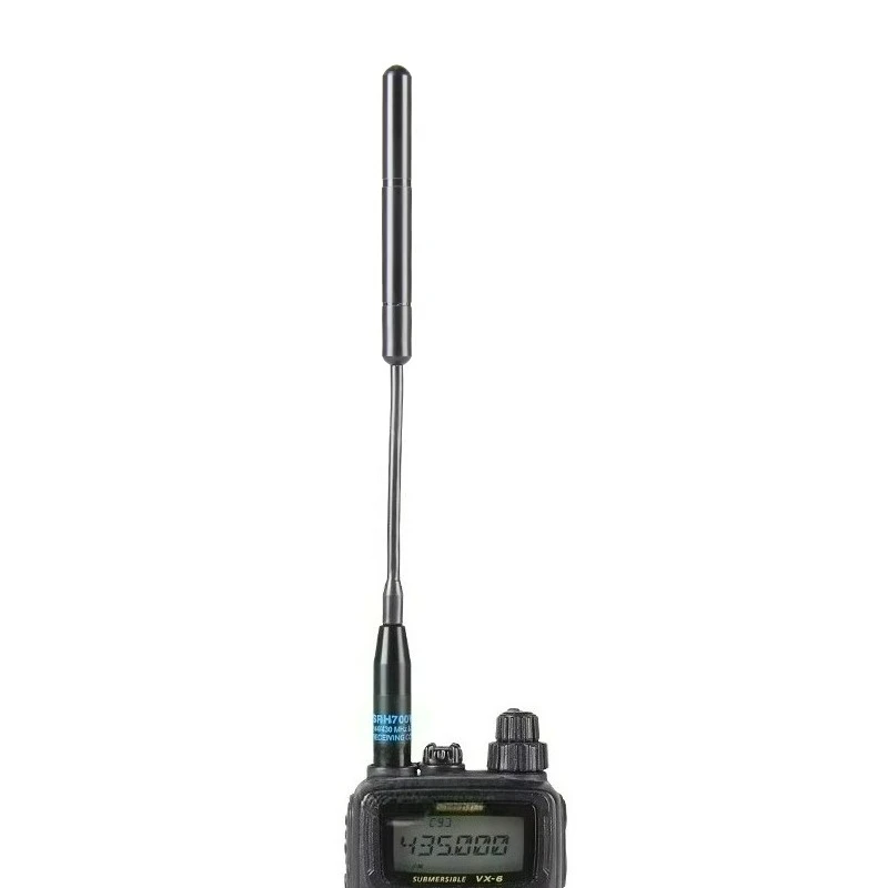 Suitable for eagle handset antenna SRH700W UV double-section short goose tube bendable handheld walkie-talkie antenna 21cm