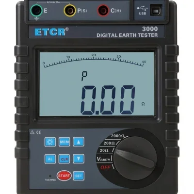 Xtester-ETCR3000-2wires/3wires measurement digital earth resistance tester