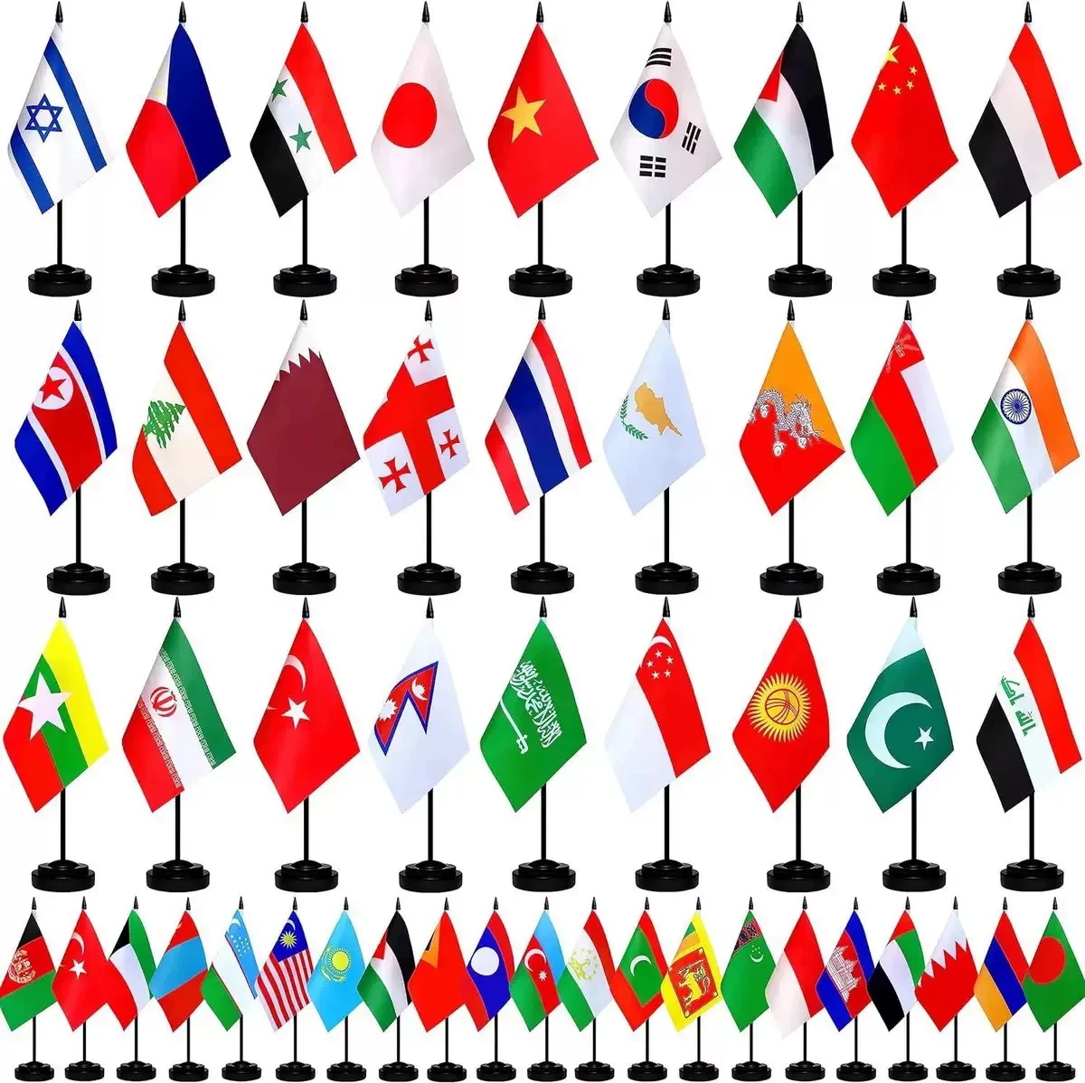 Any National Flag Table Flag 14x21cm Office Desk  Flag Of France Table Stand Pole Flagtick The Any National Flag  Decoration