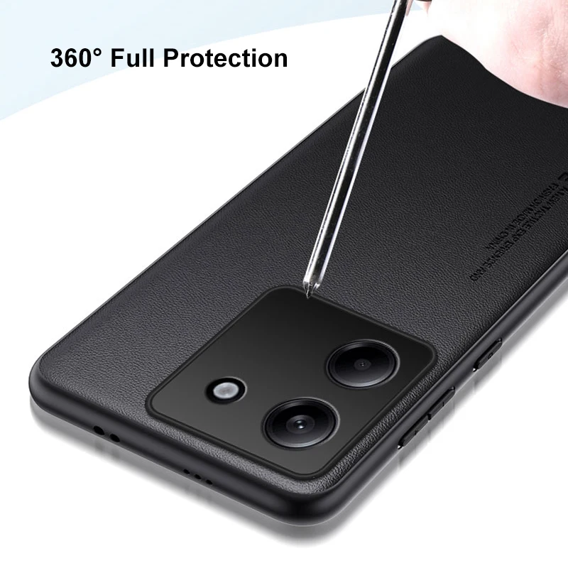 PU Leather Case For Xiaomi Poco M7 Pro 5G Back Cover Silicone Shockproof Full Protection Phone Case For PocoM7 Pro M7Pro