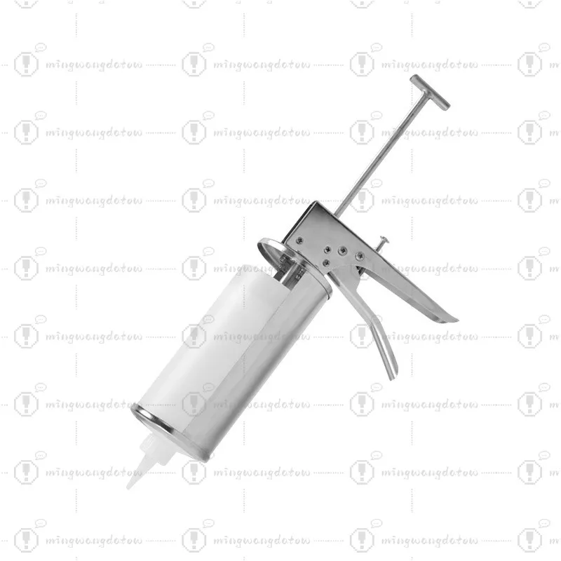Commercial Stainless Steel Sauce Dispenser Gun Squeeze Bottle for Ketchup Mayonnaise Salad Dressing Burger Shop Equipment