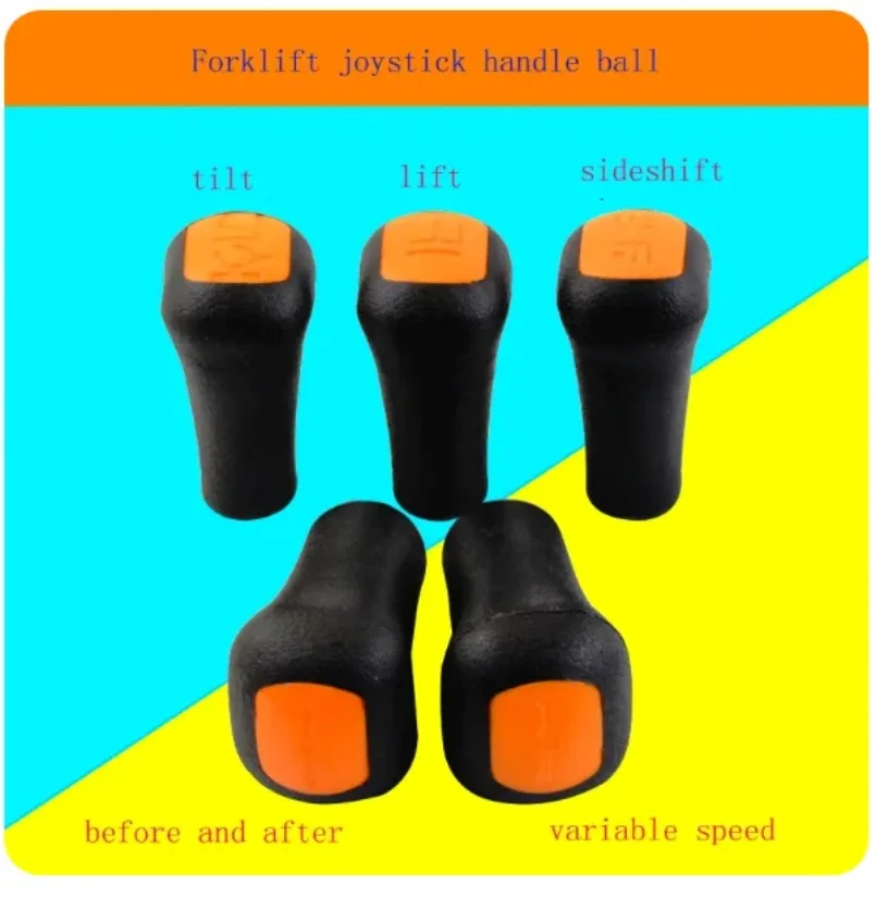 5PCS Forklift Tilt Joystick Handball Forklift Lift/Lift Handle Head Forklift Shift Ball HandleSilk Tooth M10*1.5 Forklift Parts