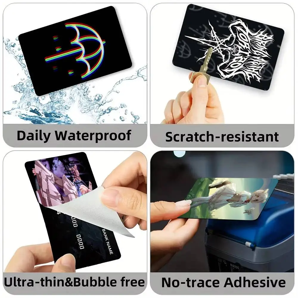 B-Bring Me The Horizon Credit Card HD Stickers Game Card Decal Small Chip Waterproof Sticker Gift