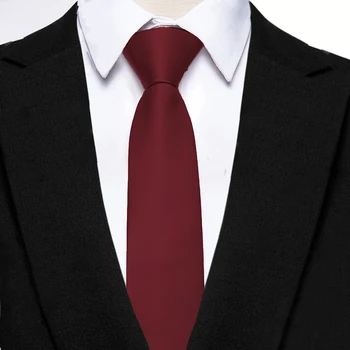 Herren-Krawatten, 6 cm, klassisches Polyester, handgefertigt, schmale Krawatte für Hochzeit, lässige Krawatten, Anzüge, einfarbiger Druck, Krawatte, Geschenk
