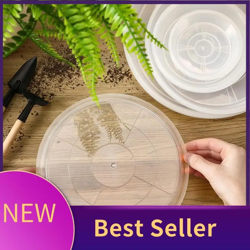 ABHI-30 Pack Plant Suacer 14Cm Plant Drip Trays For Pots Clear Plant Pot Trays Water-Repellent Plant Saucers For Gardens