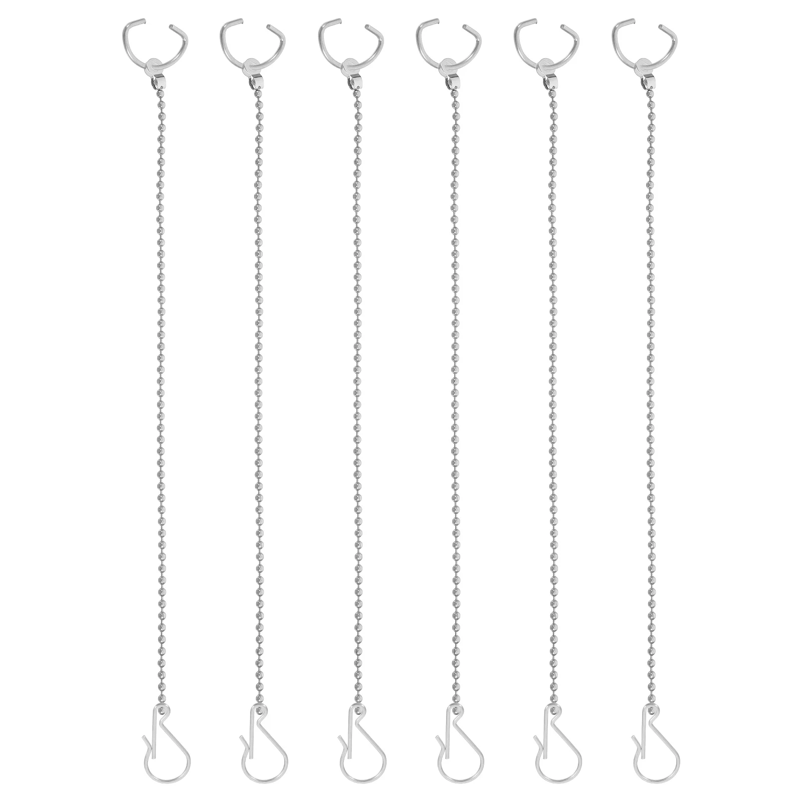 

6 Pcs Steel Flapper Chains for Toilet Bowl Kits Drain Accessories 304 Toilet Flapper Replacement Chain Beads