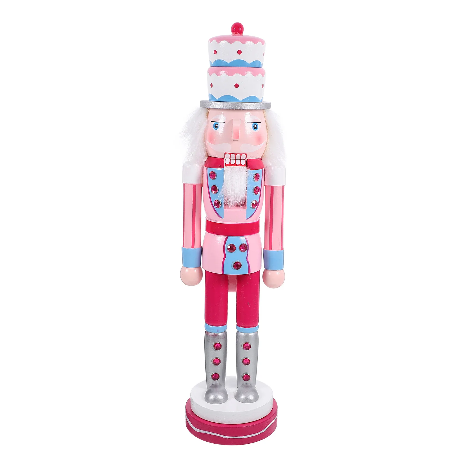 

Wooden Christmas Nutcracker Decoration Craft for Home Indoor Kitchen Coffee Table Festive Holiday Party Display Xmas Decor